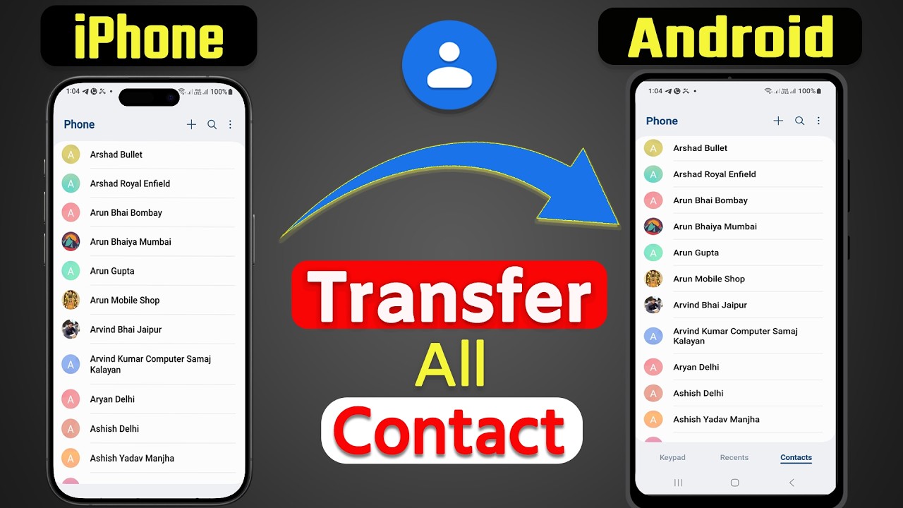 iphone to android contacts transfer | contact transfer iphone to android |