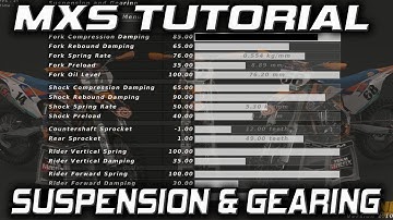 MX Simulator Tutorial - Setups: Suspension and Gearing