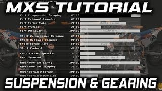 MX Simulator Tutorial - Setups: Suspension and Gearing