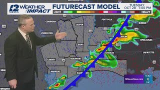 LIVE WEATHER LOOP | Track the rain passing through Southeast Texas on Tuesday