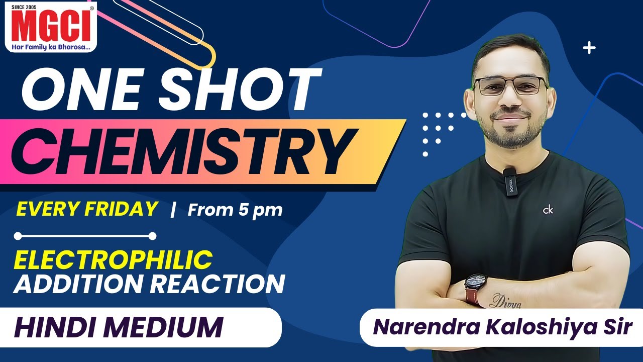 One shot Chemistry - Electrophillic addition reaction-Part-II- Organic chemistry - MGCI Indore