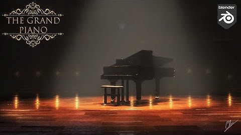 Creation of a Grand Piano in BLENDER 2.83