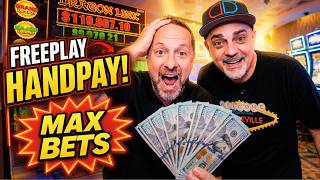 High Limit Half Step Slot Strategy Turns Freeplay Into HANDPAY!