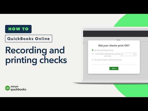 How to record & print checks in QuickBooks Online