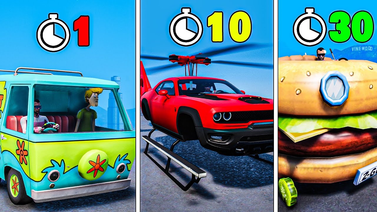 Every 30 seconds my car is Randomized in GTA 5 - YouTube