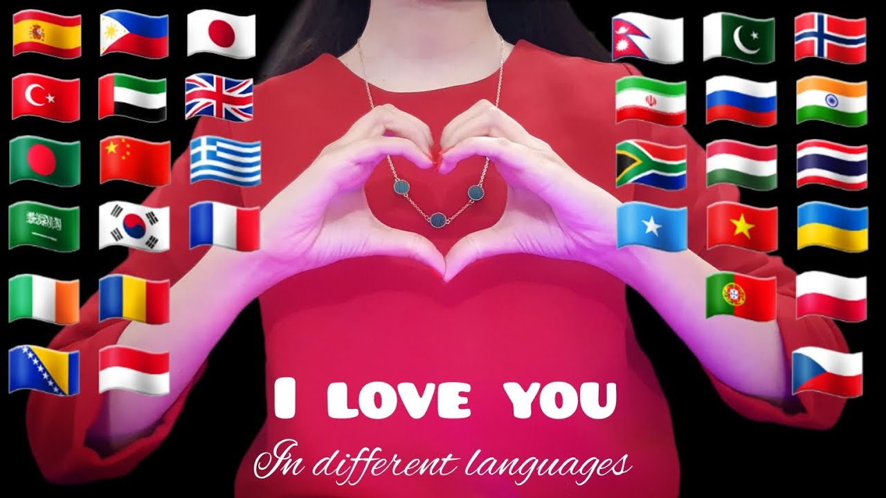 Asmr Saying I Love You In 30 Different Languages ♥️🌍 Youtube