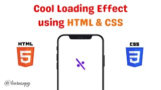 Details Cool Loading Animation Using HTML & CSS - 2 | CSS Projects | Web Development Projects | Front-End | Update