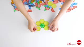 Translucent Pattern Blocks - Edx Education, Patterning, Symmetry, Creative Designs
