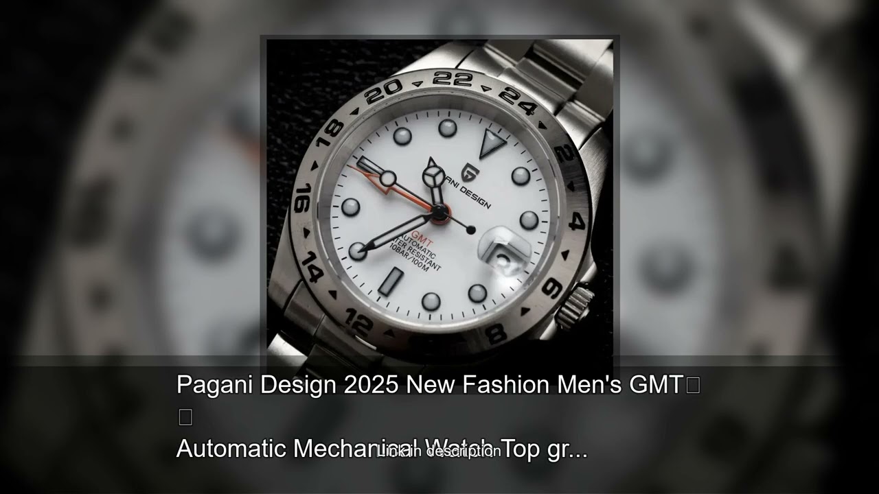 Pagani Design 2025 New Fashion Men's GMT Automatic Mechanical Watch Top grade Sapphire Stainles