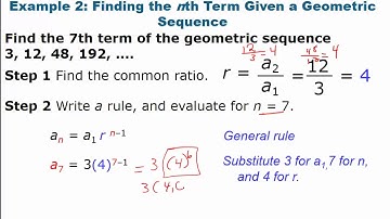 Algebra 2: Geometric Sequences and Series Part 1  Video