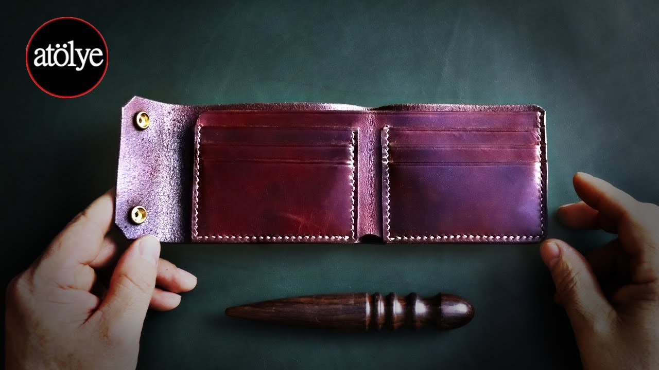 Leather Wallet Making Crazy horse leather wallet bifold wallet mens
