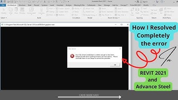 REVIT SQL ERROR COMPLETELY RESOLVED