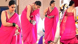Kajol क Saree क पलल न कय बर बर परशन Kajol Oops Moment In Public Durga Pooja Celebration