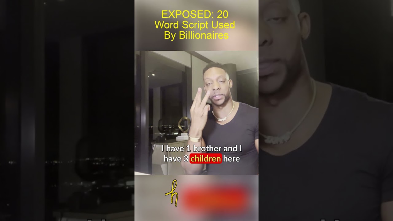 EXPOSED 20 Word Script Used By Billionaires 