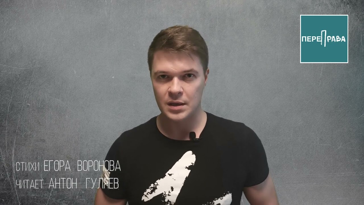 Стихи Егора Воронова читает Антон Гуляев (звезда сериала 