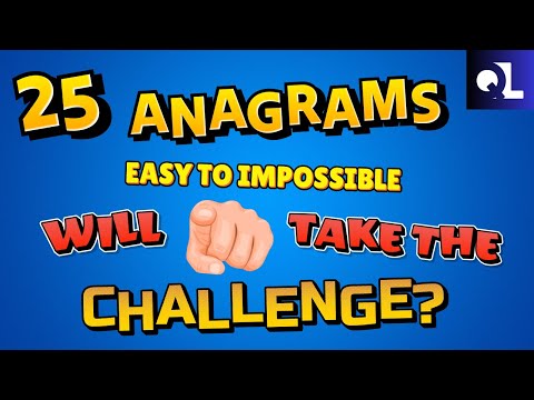 NEW Anagrams Quiz Game How Many Will You Solve