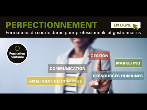 Formation continue de l'UQAC : Programme de perfectionnement pour professionnels et gestionnaires