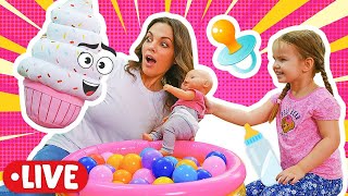 🔴Giochi di cucina con Maya e Lina! Video divertenti con le bambole per bambini