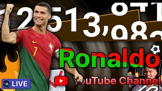 🔴 CRISTIANO RONALDO NEW YOUTUBE CHANNEL: COUNTDOWN TO 50,000,000 (DAY 6)