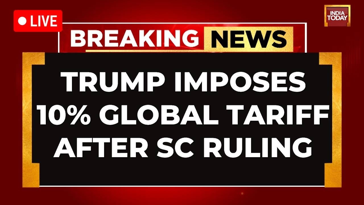 Trump Tariffs PC LIVE: Donald Trump Imposes 10% Global Tariff | Trump Slams Supreme Court Verdict