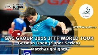 German Open 2015 Highlights Smirnov Alexey Vs Steger Bastian Pre. Rounds
