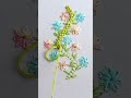 how to easy embroidery border || beautiful colour combination #shortsvideo #embroidery #viralshort
