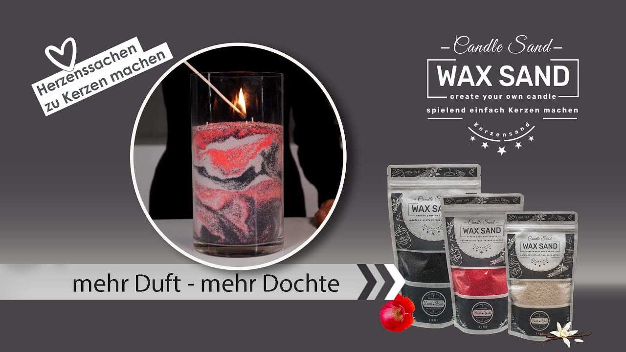 Kerzensand mehr Duft mehr Dochte