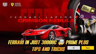 🔥 GET FERRARI 100% IN JUST 3000 UC | Ferrari Crate Opening Trick | BGMI Prime Plus 🤯 screenshot 3