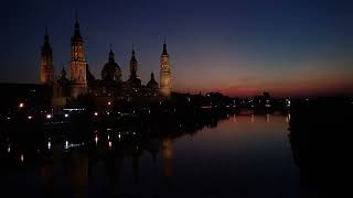 Spain, Zaragoza, Basilica Of The Lady Of The Pillar Timelapse