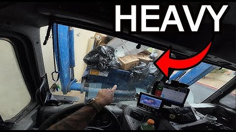 Too heavy to dump?  CRAZY Overflowing dumpsters on route! 4K | Full UHD