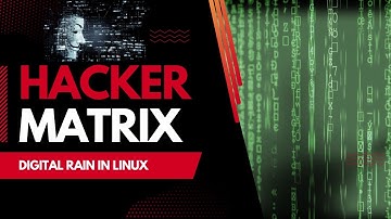 Hacker Matrix Effect Digital Rain in Linux System