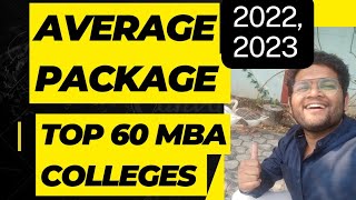 Before YOU decide! MBA Average package:is it MISLEADING?Must watch.TOP 60 MBA Institutes.