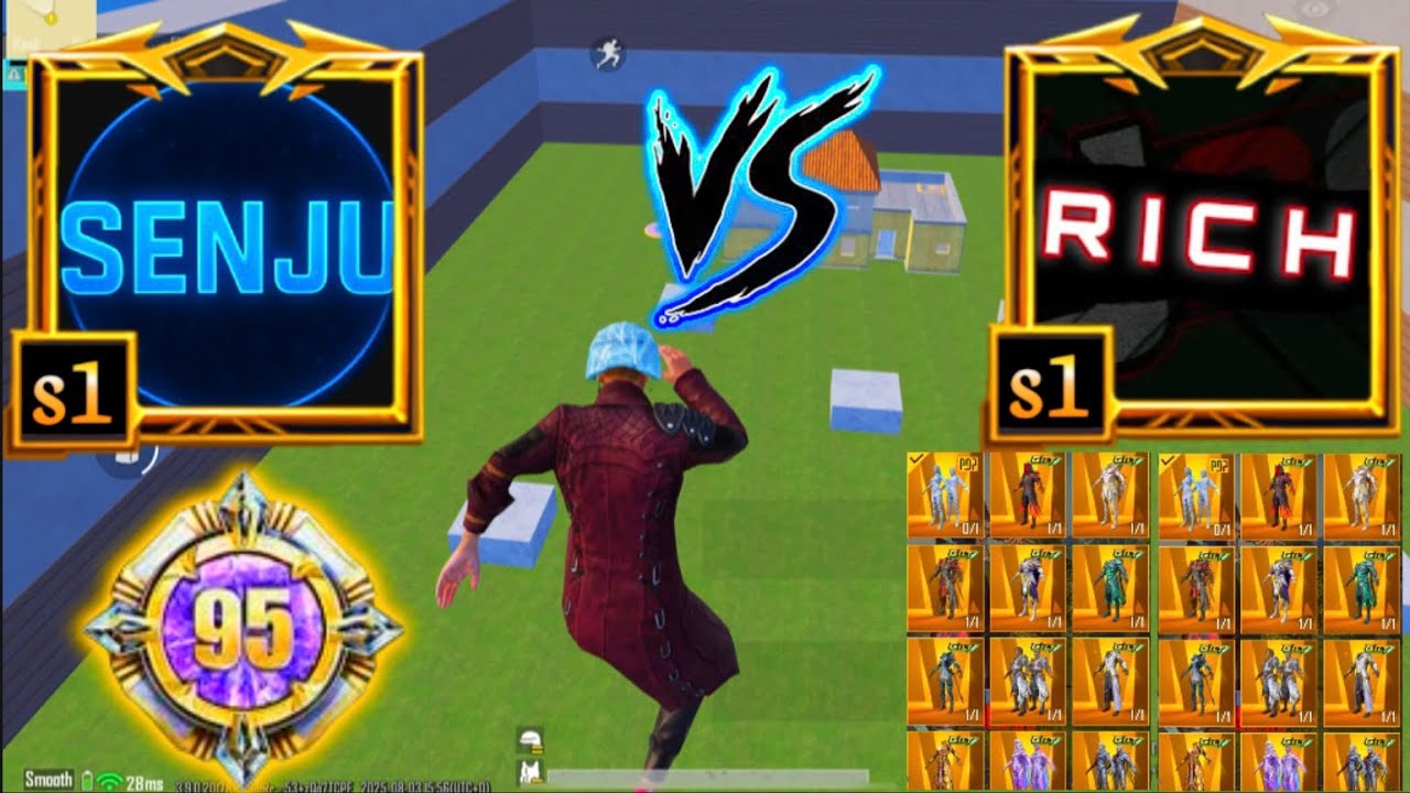 🤯 SENJU VS RICH 🤑 WHO DO THINK WILL WIN 😱 1v1 VIRAL WOW MAP 