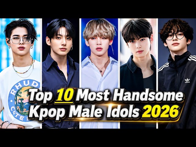 Top 10 Most Handsome Kpop Male Idols 2026 - YouTube