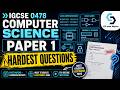 0478 P1 Last Day Preparation | Solving Hard Question | Cambridge IGCCE/O Level Computer Science