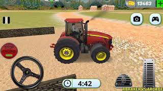 Farming Tractor Plowing Wheat Fields - Real Tractor Driver Simulator 3D - Android Gameplay 2020 screenshot 3