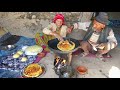 Old Lovers Cooking Special Bread | Life in a Cave Home| Village life of Afghanistan