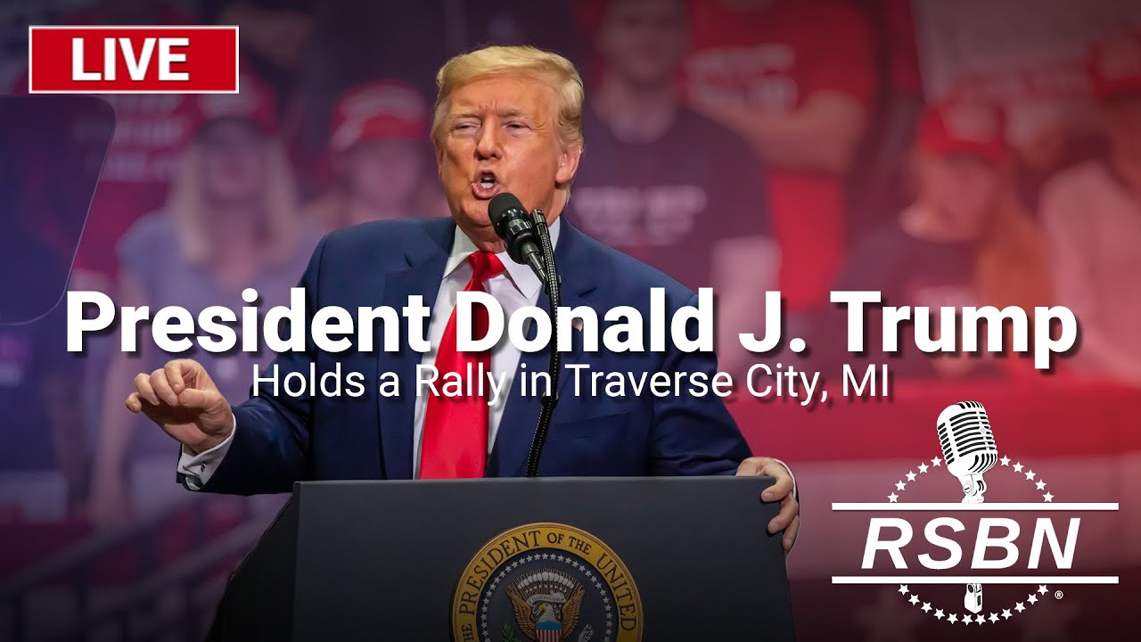 LIVE: President Trump Holds a Rally in Traverse City, MI – 10/25/24