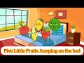 Five little fruits poem#actionsong #nurseryrhymes #fruits song for kids#shortvideo #schoolreadiness