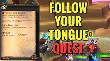 Follow Your Tongue Quest (WoW TWW)