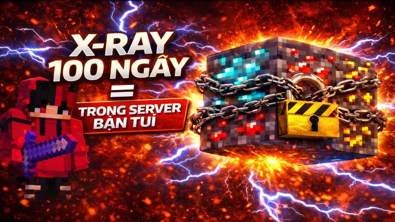 100 ngày Xray máy chủ Minecraft Luật Lệ của bạn tôi!!!!!