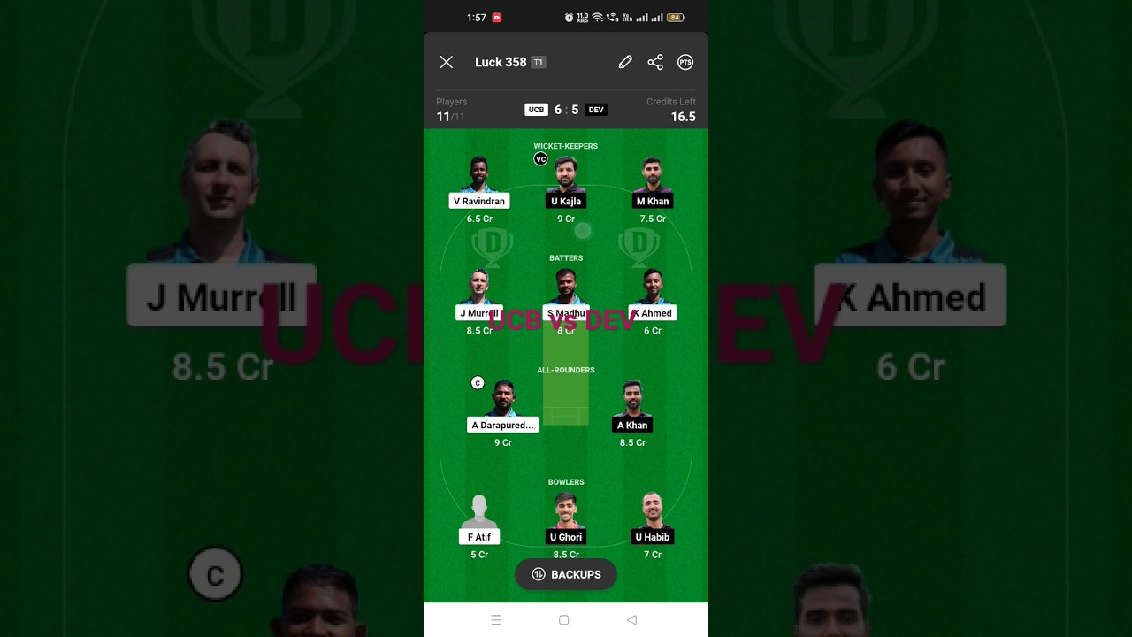 UCB vs DEV Dream 11 | UCB vs DEV Dream11 prediction | UCB vs DEV ECS Hungary T10 |UCB vs DEV |