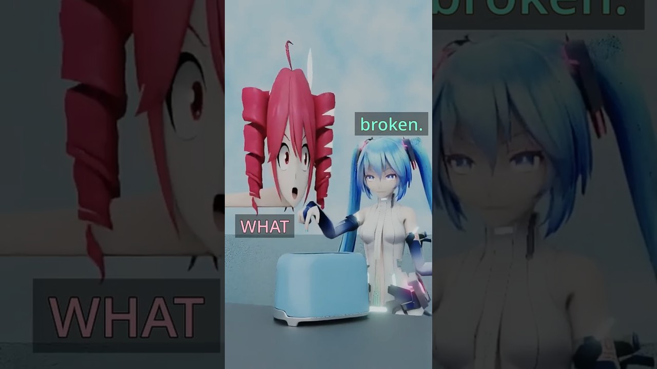 Talkloids be like: The broken toaster (Meloloid) #vocaloid #talkloid #mmd