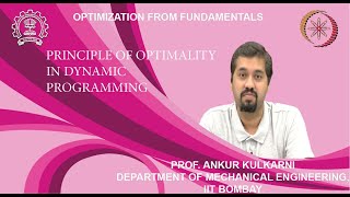 Lecture 24A: Principle of optimality in dynamic programming