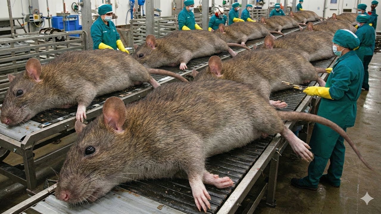 Inside a Modern Dried Rat Factory: From Fresh Rats to Dried Products ...