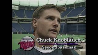 Minnesota Twins' Scott Erickson & Chuck Knoblauch