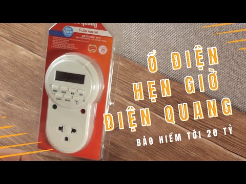 Video Ổ cắm hẹn giờ Điện Quang tự động tắt bật thiết bị DT12 - youtube