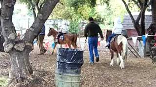 Lilia & Sophia go for a pony ride @ Pumpkin Festival