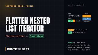 Details LeetCode #341: Flatten Nested List Iterator, Lazy Stack Design Guide