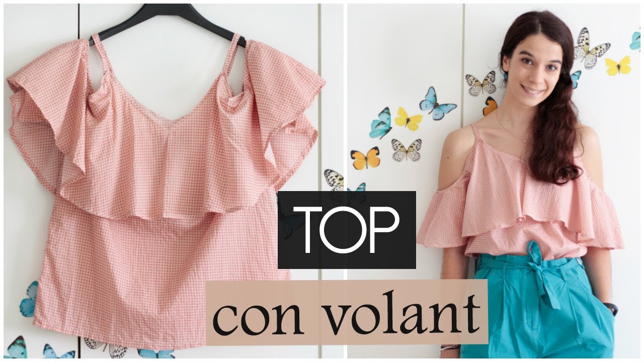TOP con volant | Burda Giovane & Easy Primavera-Estate 2017 | Un punto alla volta